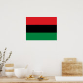 Pan African UNIA Flag Poster (Küche)