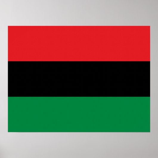 Pan African UNIA Flag Poster (Vorne)
