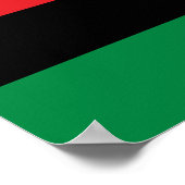 Pan African UNIA Flag Poster (Ecke)