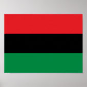 Pan African UNIA Flag Poster (Vorne)