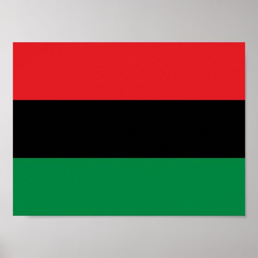 Pan African UNIA Flag Poster (Vorne)
