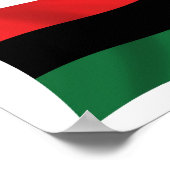 Pan African (UNIA) Flag Poster Print (Ecke)
