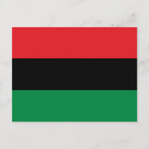 Pan African UNIA Flag Postkarte