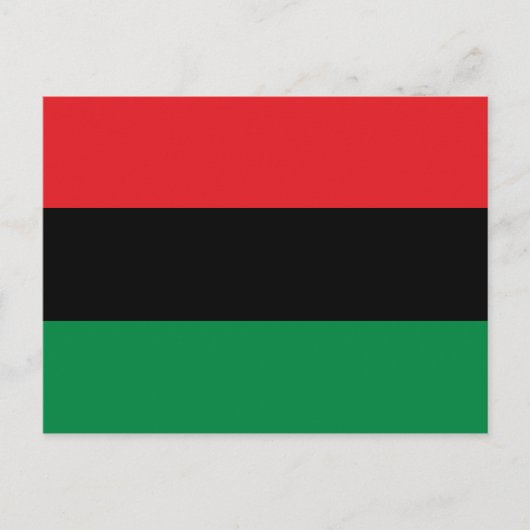 Pan African UNIA Flag Postkarte (Vorderseite)