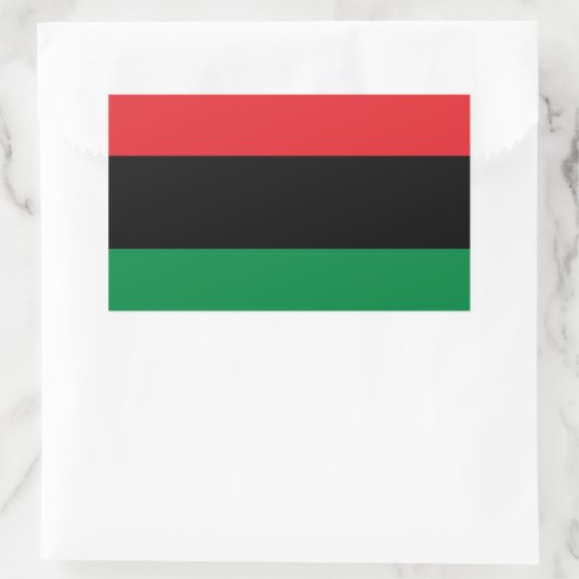 Pan African UNIA Flag Rechteckiger Aufkleber (Tasche)