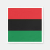 Pan African UNIA Flag Serviette (Vorderseite)
