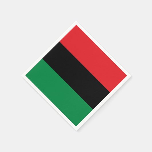 Pan African UNIA Flag Serviette (Ecke)