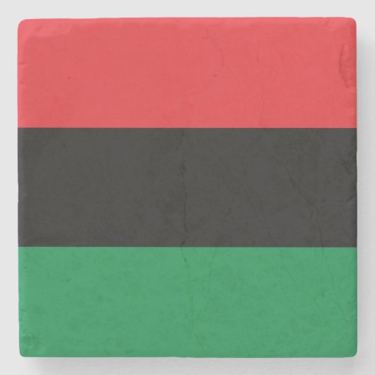 Pan African UNIA Flag Steinuntersetzer (Vorderseite)