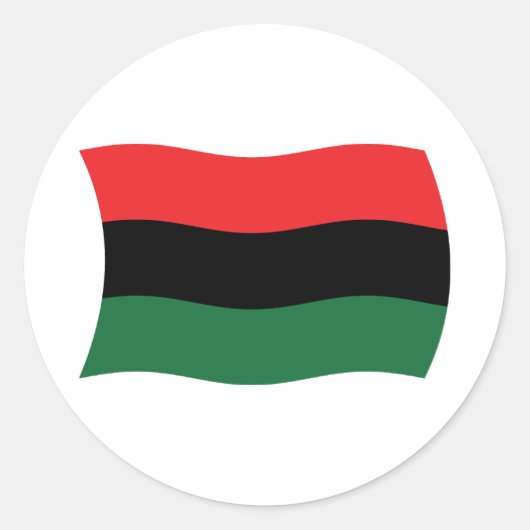 Pan African (UNIA) Flag Sticker (Vorderseite)