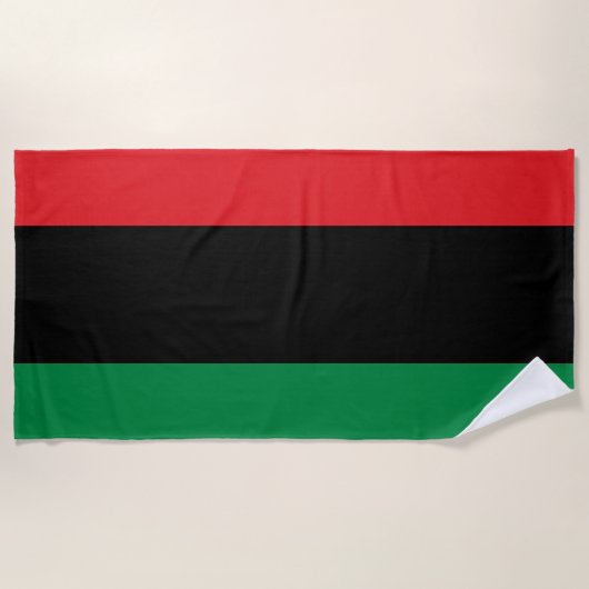 Pan African UNIA Flag Strandtuch (Vorderseite)