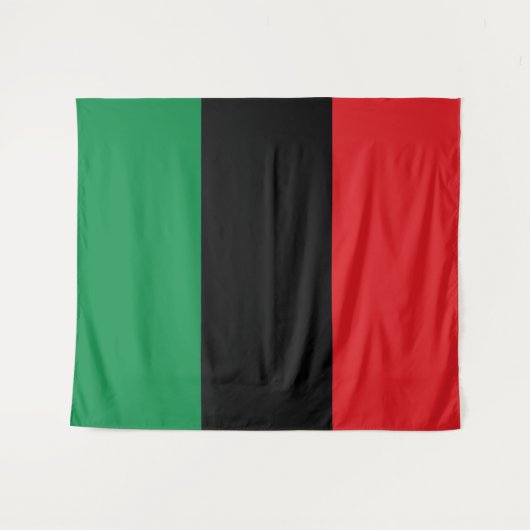 Pan African UNIA Flag Wandteppich (Vorderseite (Horizontal))