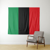Pan African UNIA Flag Wandteppich (Beispiel (Horizontal))