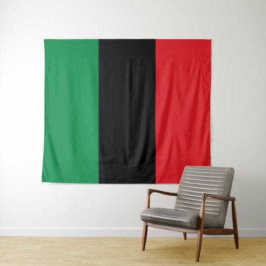 Pan African UNIA Flag Wandteppich (Beispiel (Horizontal))