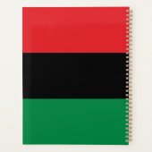 Pan African UNIA Kwanzaa Fahne modern Planer (Rückseite)