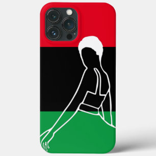 Pan African Women mit einem Kurzen Afro Case-Mate iPhone Hülle