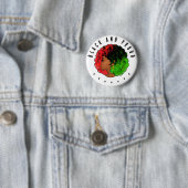 Pan Afrikanische schwarze Frau Rot-Grün Stolz für Button (Beispiel)