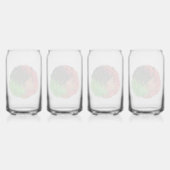 Pan Afrikanische schwarze Frau Rot-Grün Stolz für Dosenglas (Hinten)