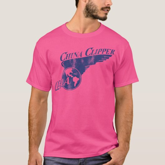 Pan Am Paa China Clipper (Distressed) T-Shirt (Vorderseite)