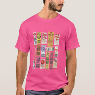 Pan Am Vintage Gepäckmarken T-Shirt