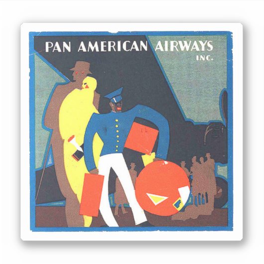 Pan American Airways Aufkleber (Vorderseite)