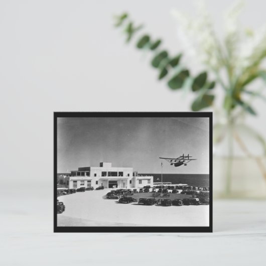 Pan American Airways Terminal, Miami, FL, 1930 Postkarte (Stehend Vorderseite)