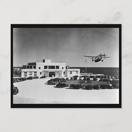 Pan American Airways Terminal, Miami, FL, 1930 Postkarte (Vorderseite)