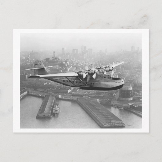 Pan American China Clipper und San Francisco 2 Postkarte (Vorderseite)