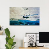 Pan American Clippers-Leinwand Poster (Heimbüro)