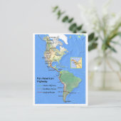Pan American Highway Postkarte (Stehend Vorderseite)