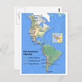 Pan American Highway Postkarte (Vorne/Hinten)