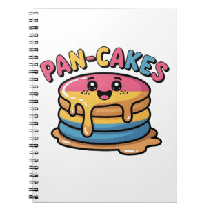 Pan-Cakes Lustiger Pansexueller LGBTQ Lustiger Sto Notizblock