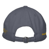 PAN-Cap-blue x gold Bestickte Kappe (Rückseite)