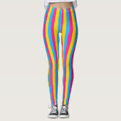 Pan Color Stripes | Pansexual Pride Leggings (Vorderseite)