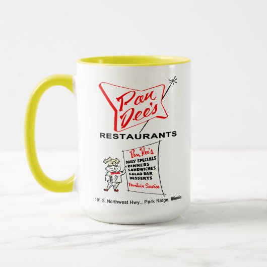 Pan Dee's Restaurant, Park Ridge, Illinois Tasse (Links)