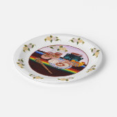 Pan Dulce Platte Pappteller (Schrägansicht)