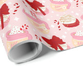 Pan Dulce y Cafecito Mexikanisches Weihnachtsfest Geschenkpapier (Rolleneckpunkt)