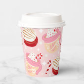 Pan Dulce y Cafecito Mexikanisches Weihnachtsfest Pappbecher (Links)