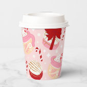 Pan Dulce y Cafecito Mexikanisches Weihnachtsfest Pappbecher (Rückseite)