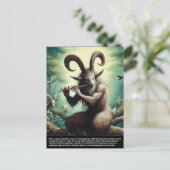 Pan - Faun Postkarte (Stehend Vorderseite)