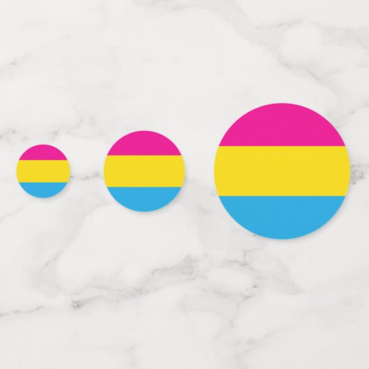 Pan Flag Konfetti (Vorderseiten)