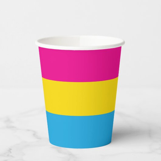 Pan Flag Pappbecher (Links)