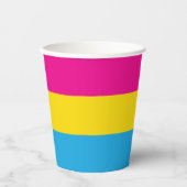 Pan Flag Pappbecher (Vorderseite)