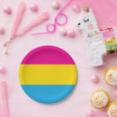 Pan Flag Pappteller (Party)