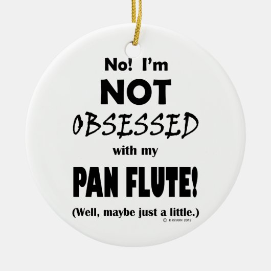 Pan Flute besessen Keramik Ornament (Vorne)