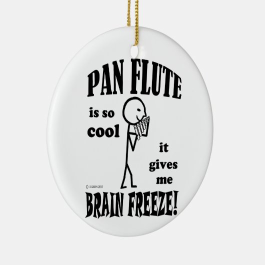 Pan Flute, Brain Freeze Keramik Ornament (Rechts)