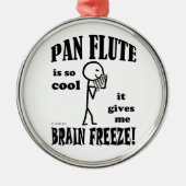 Pan Flute, Brain Freeze Silbernes Ornament (Vorne)
