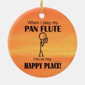 Pan Flute Happy Place Keramik Ornament (Hinten)