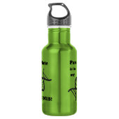 Pan Flute in meinen Genen Edelstahlflasche (Rückseite)