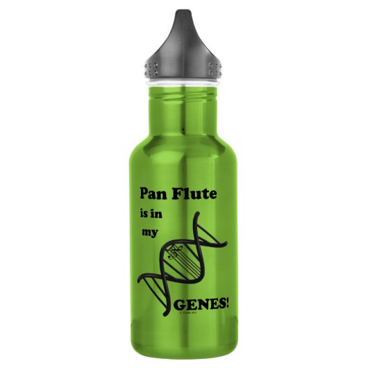 Pan Flute in meinen Genen Edelstahlflasche (Links)