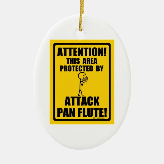 Pan Flute Keramikornament (Vorne)